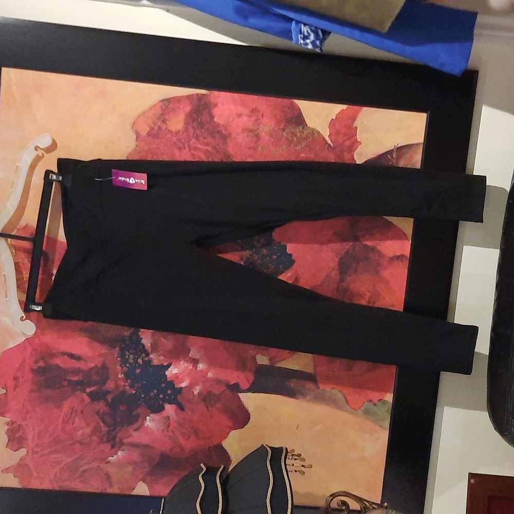 Stylish Girl's Super Stretch High Waist Black Athlesure Leggings NWT XL 14-16